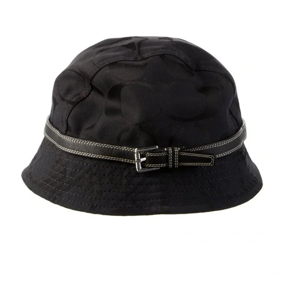 Coach Elegant Black Hat with Bow Accent Amazon.com: Women Bowknot Bucket Hat Bow Accent Cloche Hat  main image 4